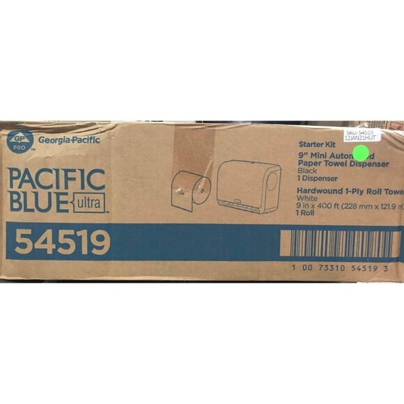 NEW! Pacific Blue Ultra Mini Automatic Dispenser Kit, Includes 9" Towel Roll - Picture 2 of 5